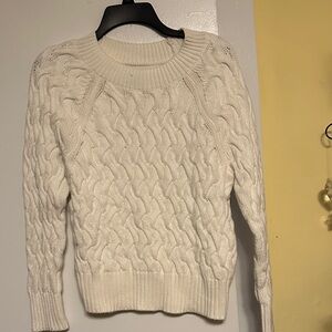 GAP Cream Cable Knit Sweater